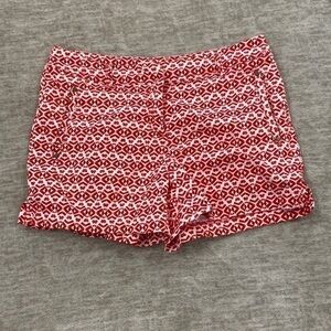 Dept222 Red & White Shorts